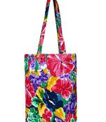 Eco-Friendly Multicolour Floral Print Canvas Shoulder Bag