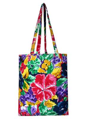 Eco-Friendly Multicolour Floral Print Canvas Shoulder Bag 3