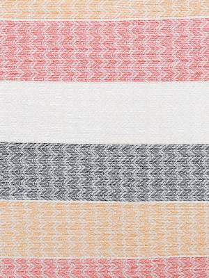 Multicolour Striped Viscose Rayon Stole 4
