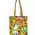 Eco-Friendly Green & Multicolour Floral Print Canvas Shoulder Bag