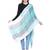 Blue & Multicolour Striped Viscose Rayon Stole