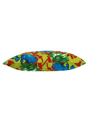 Eco-Friendly Green & Multicolour Floral Print Canvas Shoulder Bag 5