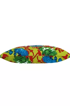 Eco-Friendly Green & Multicolour Floral Print Canvas Shoulder Bag