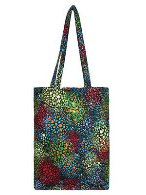 Eco-Friendly Multicolour Abstract Print Canvas Shoulder Bag 1