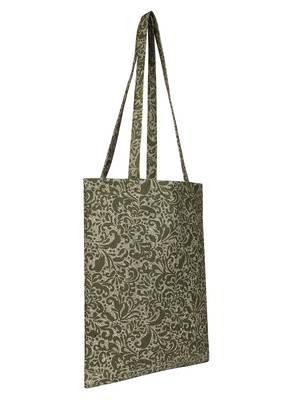 Eco-Friendly Green  Abstract Print Canvas Shoulder Bag 2