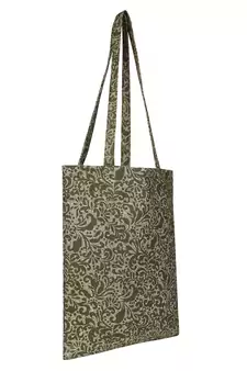 Eco-Friendly Green  Abstract Print Canvas Shoulder Bag