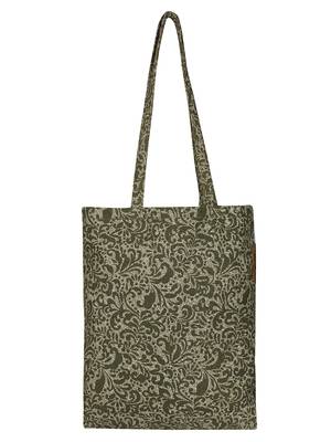 Eco-Friendly Green  Abstract Print Canvas Shoulder Bag 3