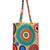 Eco-Friendly Pink & Multicolour Cirlce Print Canvas Shoulder Bag