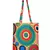 Eco-Friendly Pink & Multicolour Cirlce Print Canvas Shoulder Bag