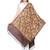 Dark Brown & Multicolour Woolen Heavy Embroidered Shawl