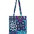 Eco-Friendly Blue & Multicolour Abstract Print Canvas Shoulder Bag