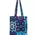 Eco-Friendly Blue & Multicolour Abstract Print Canvas Shoulder Bag