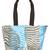Zebra White & Multi Canvas Shoulder Bag