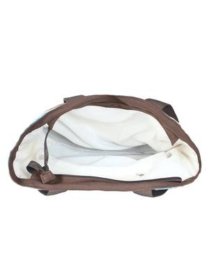 Zebra White & Multi Canvas Shoulder Bag 4