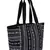 Fleecy Black & White Jacquard Shoulder Bag