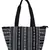 Fleecy Black & White Jacquard Shoulder Bag