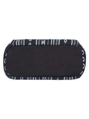 Fleecy Black & White Jacquard Shoulder Bag 5
