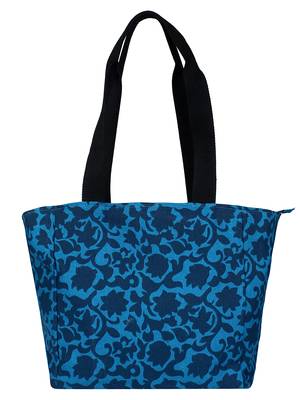 Florid Blue Canvas Shoulder Bag 1