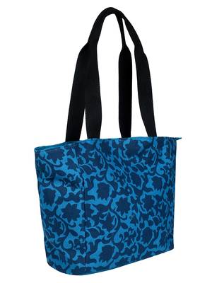Florid Blue Canvas Shoulder Bag 2