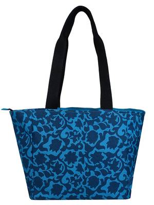 Florid Blue Canvas Shoulder Bag 3