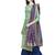 Green embroidered satin salwar