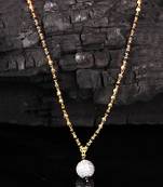 Black gold plated mangalsutra
