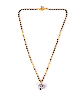 Black gold plated mangalsutra 2