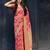 Multicolor woven silk blend saree with blouse