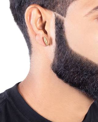 Royal Stud Flat Bar Earring 4