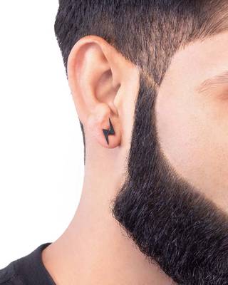 Royal Stud Lightning Bolt Earring 4