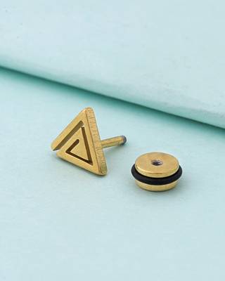Royal Stud Triangle Earring 1