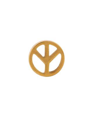 Royal Stud Peace Sign Earring 2