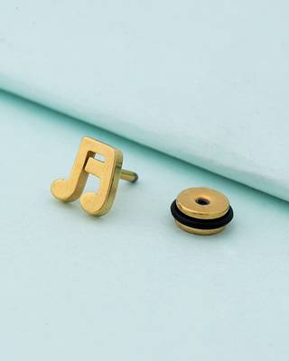 Royal Stud Musical Note Earring 1