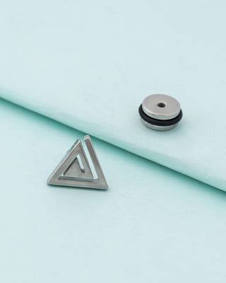 Royal Stud Men's  Triangle Earring 1