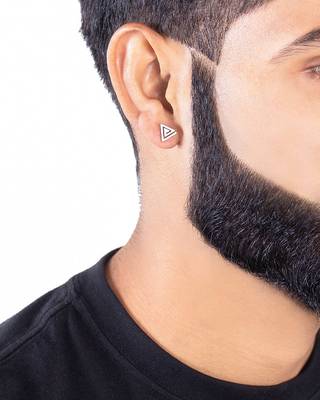 Royal Stud Men's  Triangle Earring 4
