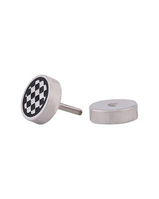 Royal Stud Checked Surface Earring 3