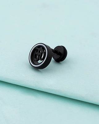 Royal Stud Om In A Circle Earring 1