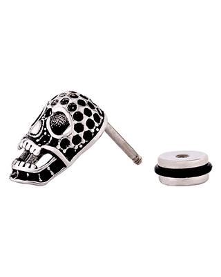 Royal Stud Skull Motif Earring 3
