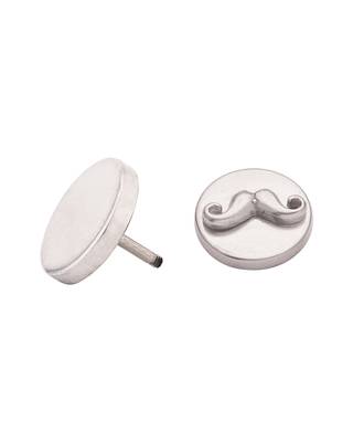 Royal Stud Moustache Barbell Earring 3