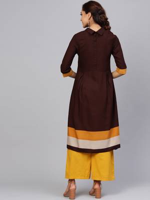Brown plain liva kurtas-and-kurtis 2