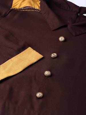 Brown plain liva kurtas-and-kurtis 5