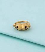 Royal Stud Gold Plated Moustache Earring