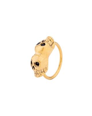 Royal Stud Gold Plated Moustache Earring 2