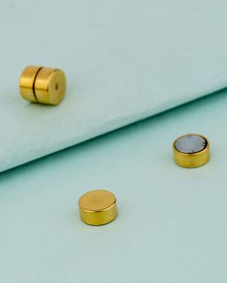 Royal Men's Steel Stud Earrings 1
