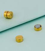 Royal Men's Steel Stud Earrings