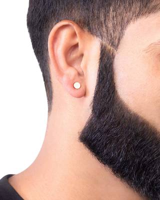 Royal Men's Steel Stud Earrings 4