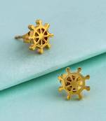 Royal Helm Motif Earrings