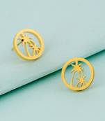 Royal Men's Palm Tree Earrings