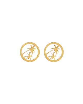 Royal Men's Palm Tree Earrings 2