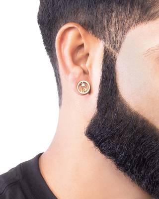 Royal Men's Palm Tree Earrings 4